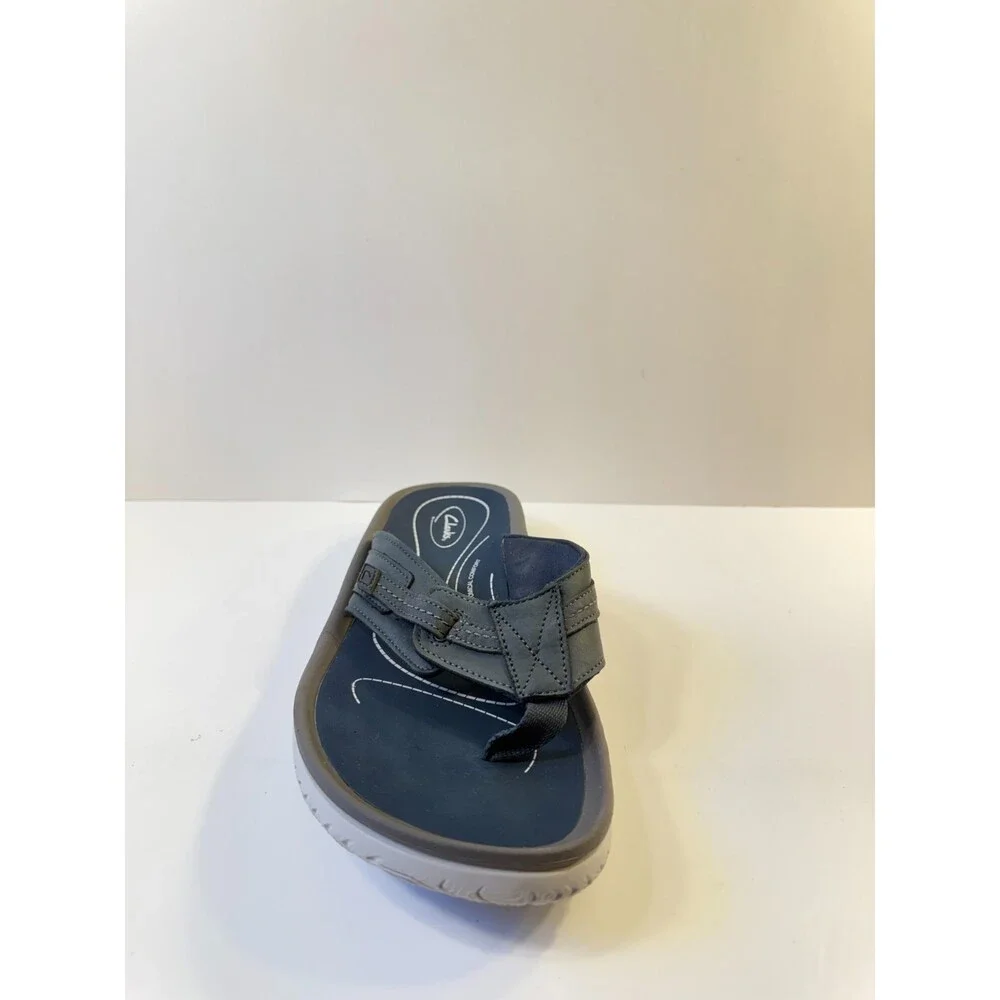 Clarks Mens Sandals Wesley Sun Leather Sandals Navy US 11